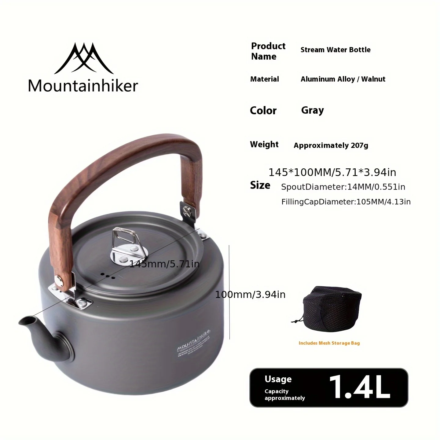 Camping Cooking Set 2 Person - Camping-Teekessel - Neue Konstruktion aus Aluminiumlegierung,