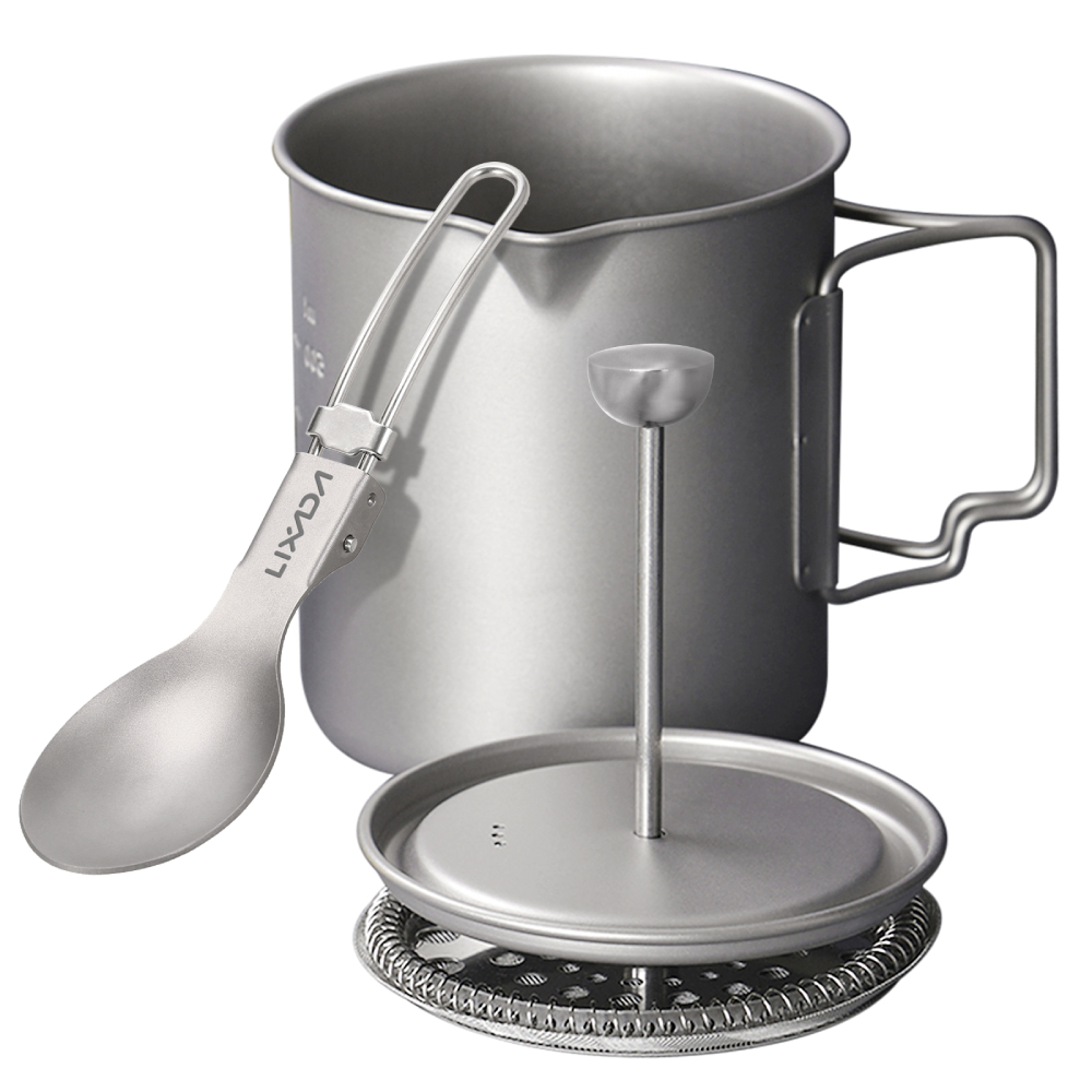 Pocket Coffee Maker - Lixada 750ml titan kaffeetasse becher französisch