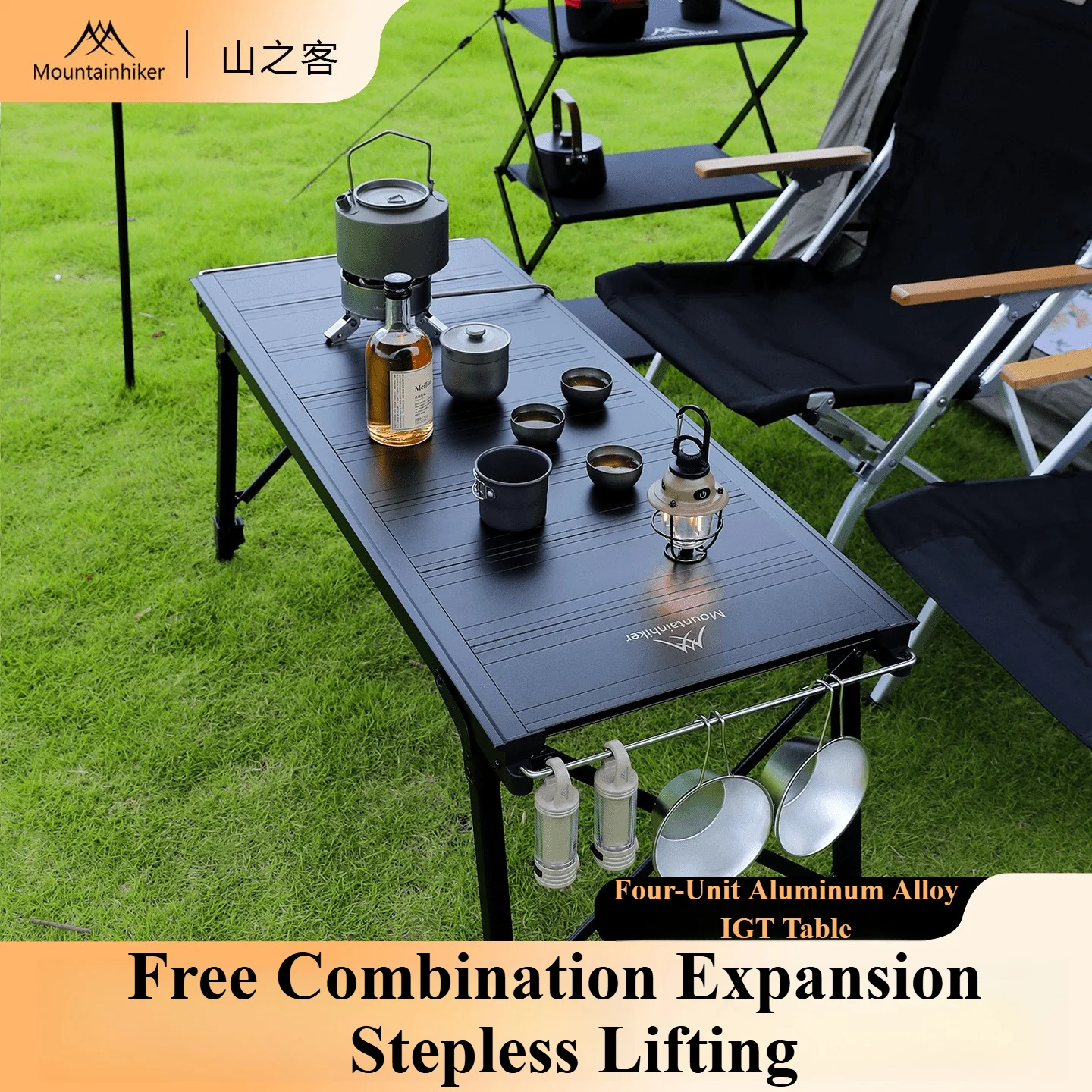Camping Cooking Table - Mountainhiker Camping Klapplift Abnehmbare Multi-Einheit IGT