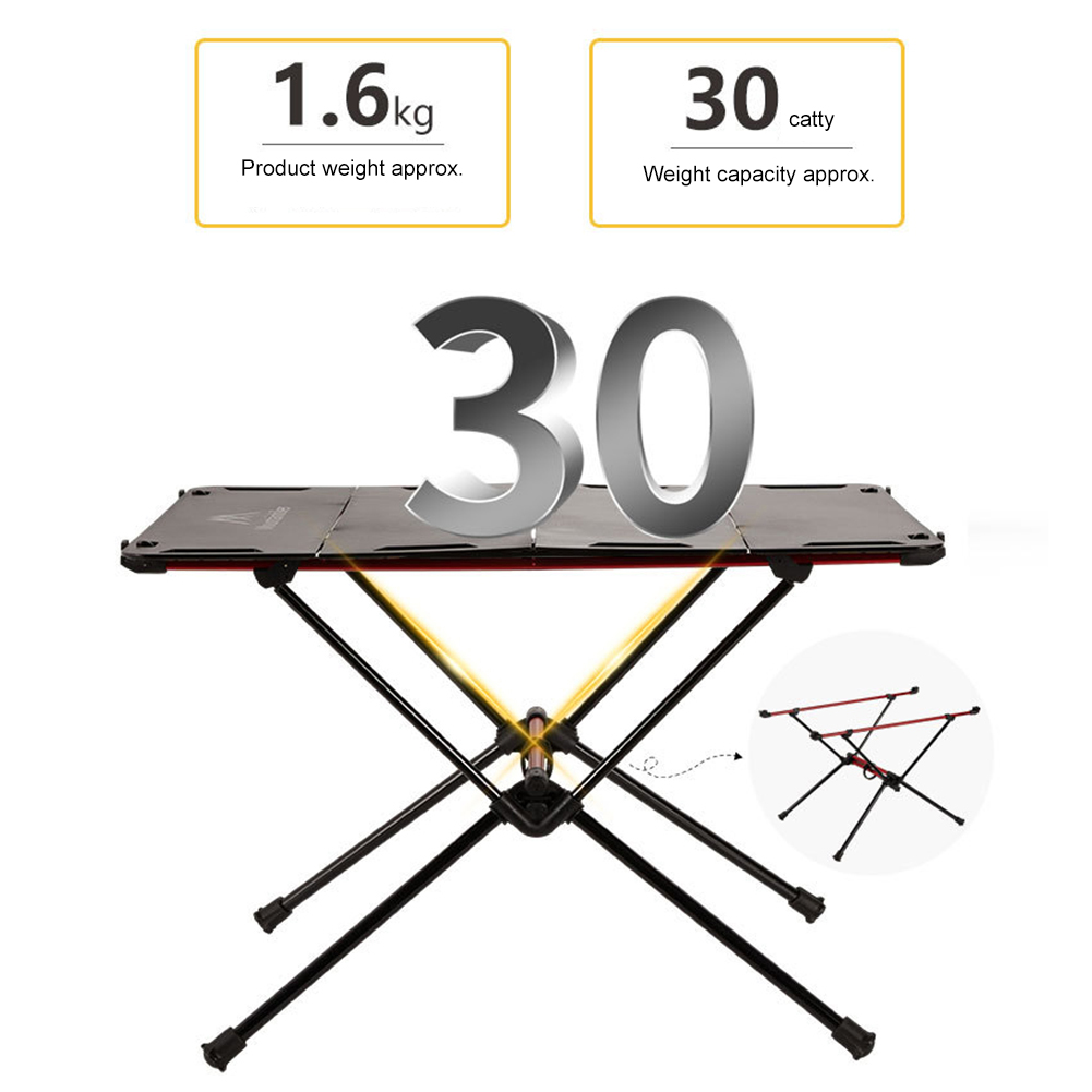 Camping Cooking Table - Klappbarer Campingtisch Leichter Outdoor-Klapptisch aus Aluminiumlegierung