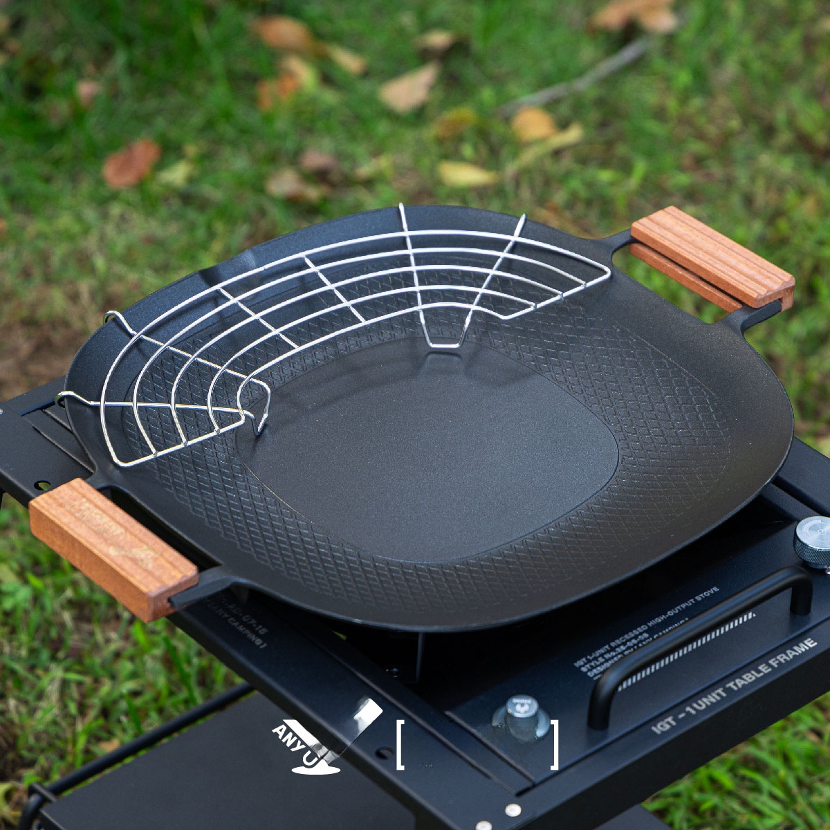 Camping Cooking Stove - Outdoor-Camping-Grillpfanne, Kassettenherd, Koreanischer Stil, Antihaft-Steakpfanne, Eisenpfanne,