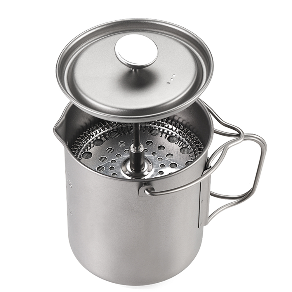 Pocket Coffee Maker - Lixada 750ml titan kaffeetasse becher französisch