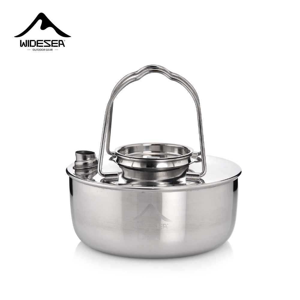 Camping Cooking Kit - Wideea Camping Outdoor 2.0l ss304 Edelstahl