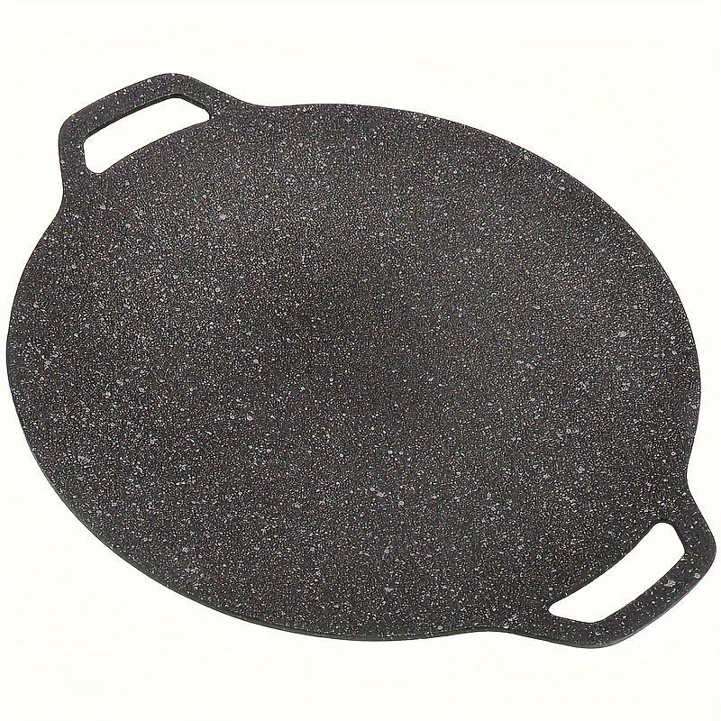 Camping Cooking Pan - 1 Stück Gusseisen-Außengrillpfanne, antihaftbeschichtet, Teppanyaki-Platte für