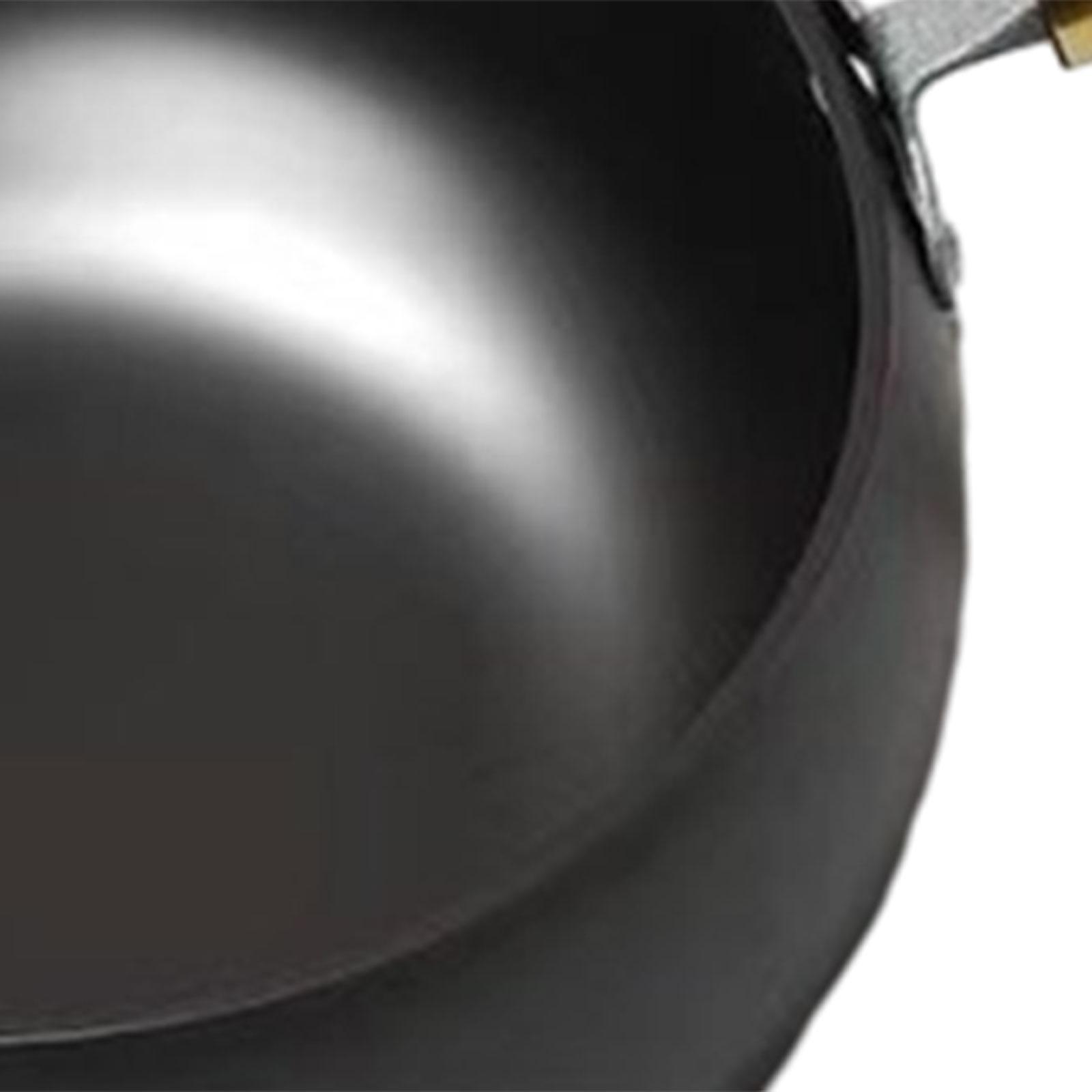 Camping Cooking Frying Pan - Antihaft-Wok, kochender Induktionsherd, Gas-Holzgriff, chinesischer Koch-Wok-Bratpfanne