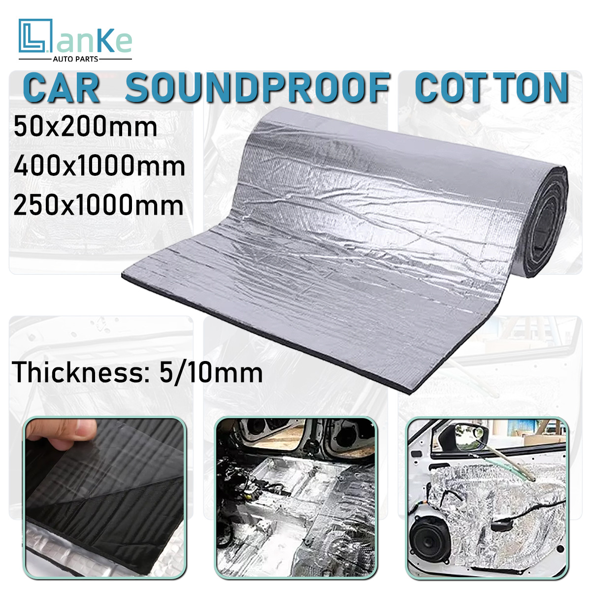 Aluminum Foil Heavy Duty - Lanke Hochdichte Schaumstoff-Schalldämmplatte für Automobile Aluminiumfolie-Isolierung