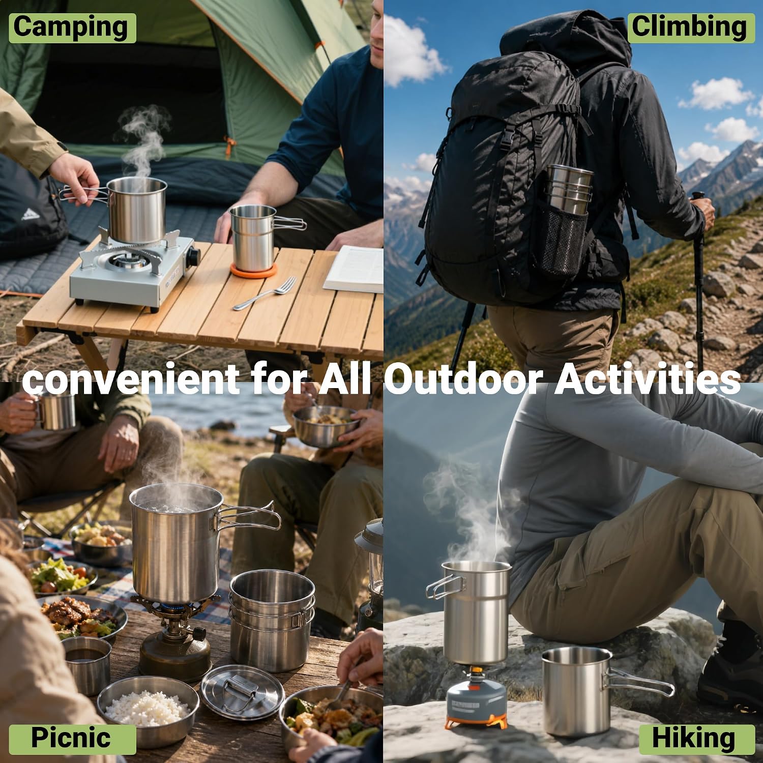 Faltbare Campingbecher, Campin – Camping Cooking Food Bewertung und Preis