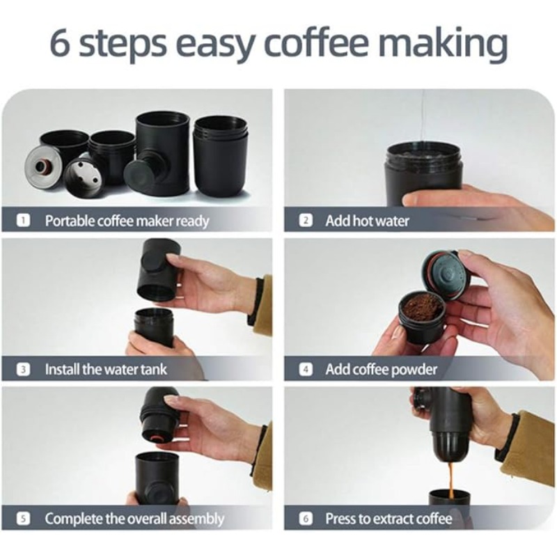 140ml Reise-Espressomaschine f – Pocket Coffee Maker Bewertung und Preis
