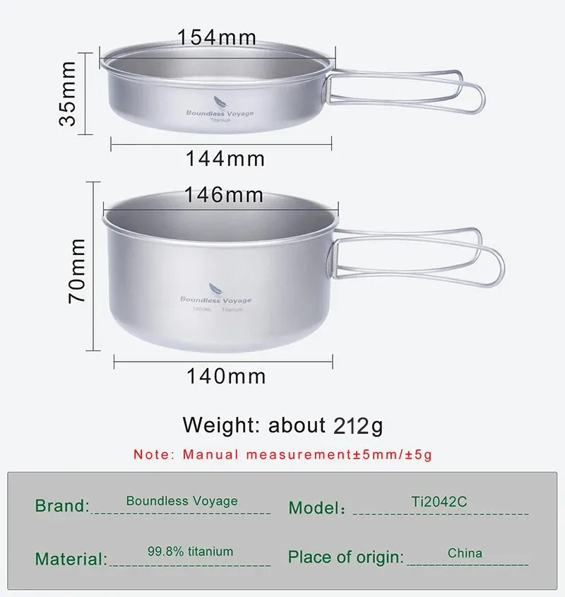 Boundless Voyage Titan-Topf-Pf – Camping Cooking Set 2 Person Bewertung und Preis