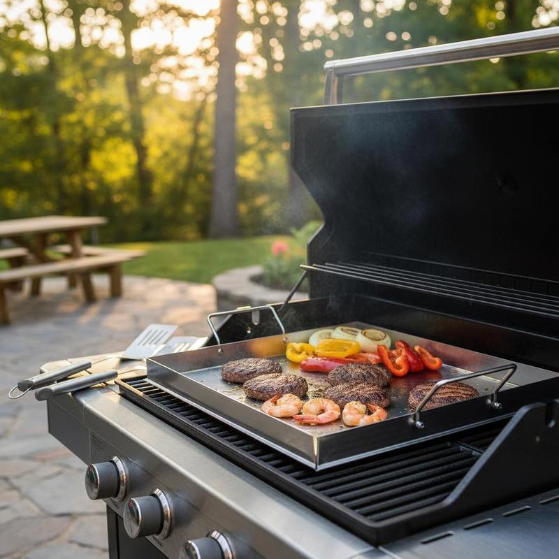 Universelle Flachgrillplatte 1 – Camping Cooking Handle Bewertung und Preis