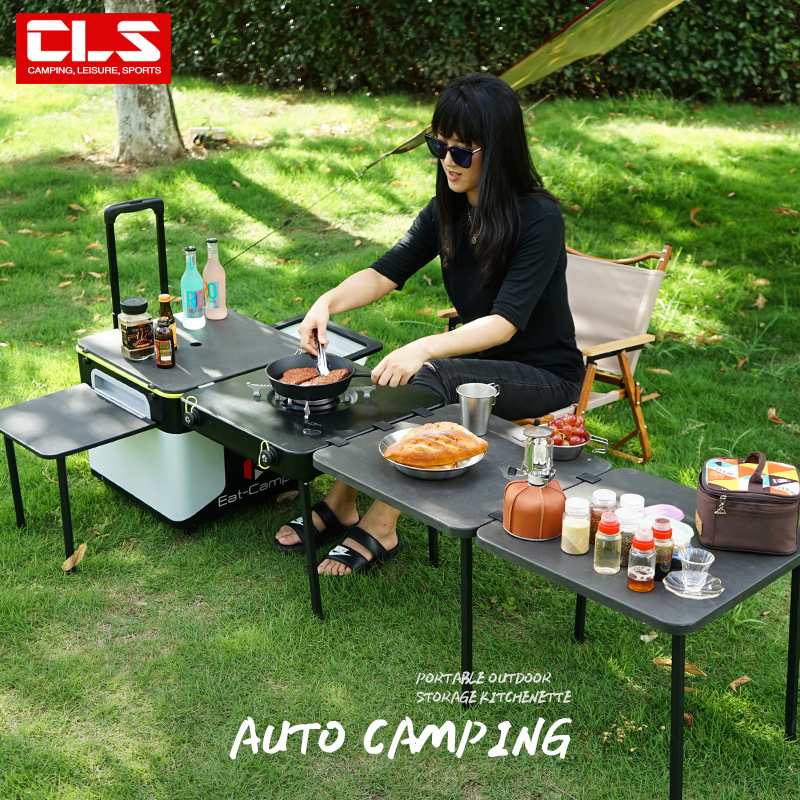Tragbarer Mobiler Camping-Küch – Camping Cooking Table With Storage Bewertung und Preis