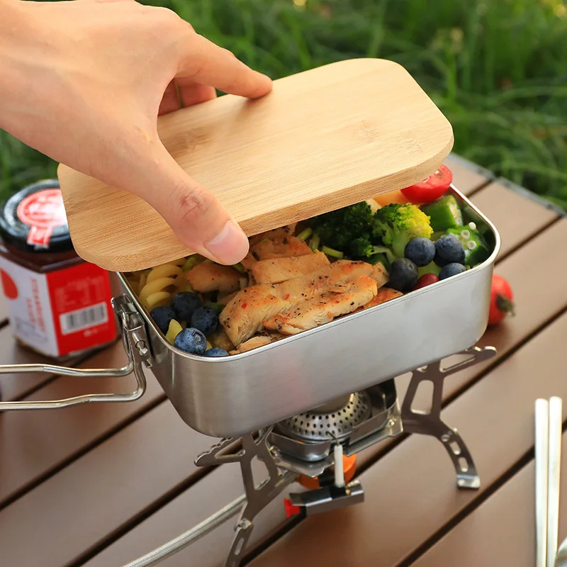 Lunchbox aus Edelstahl 304, tr – Camping Cooking Box Bewertung und Preis