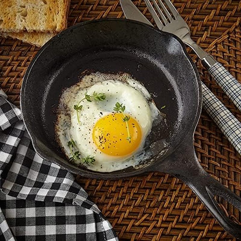 6-Zoll-Gusseisenpfanne, Bratpf – Camping Cooking Frying Pan Bewertung und Preis