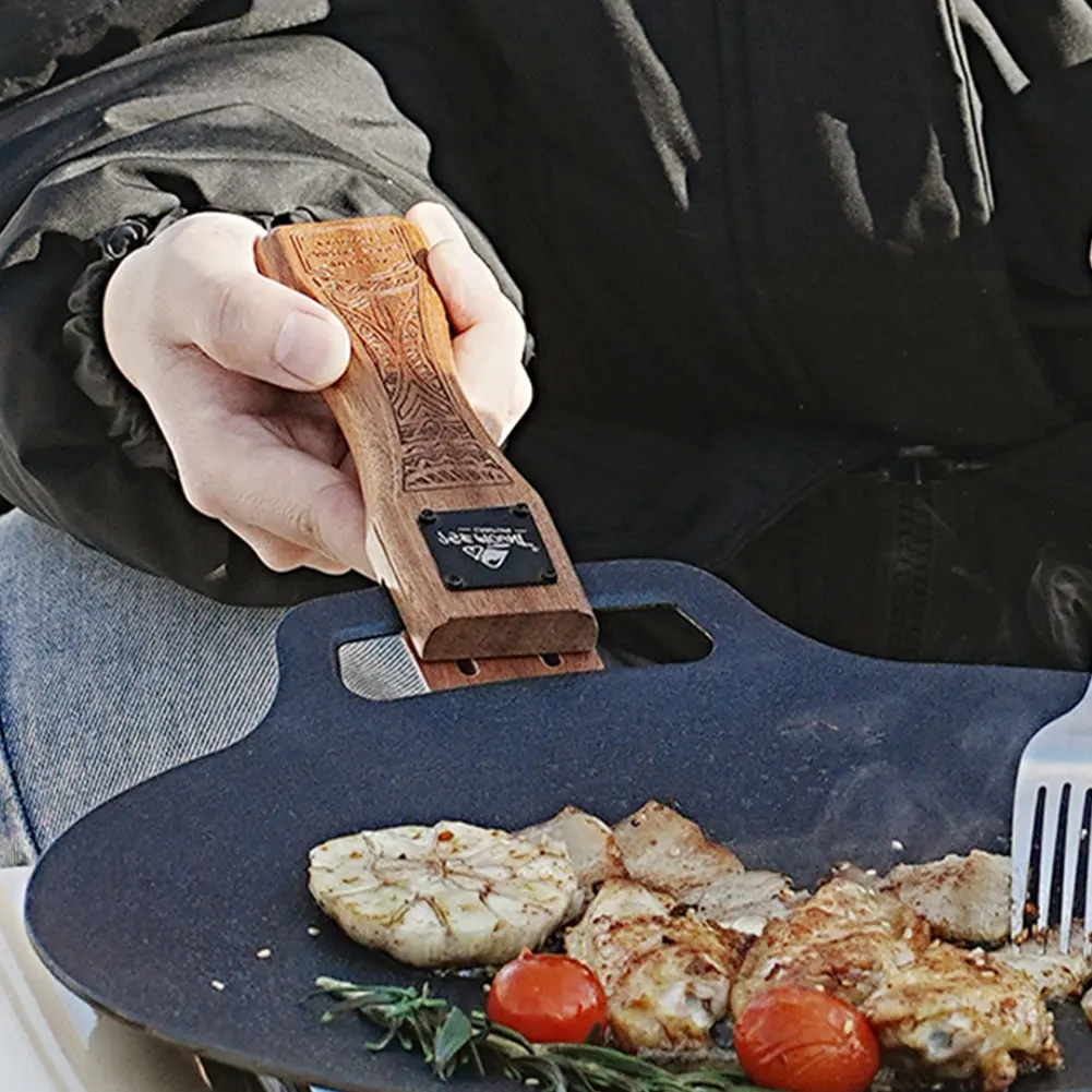 Outdoor-Grillpfanne aus Naturh – Camping Cooking Handle Bewertung und Preis
