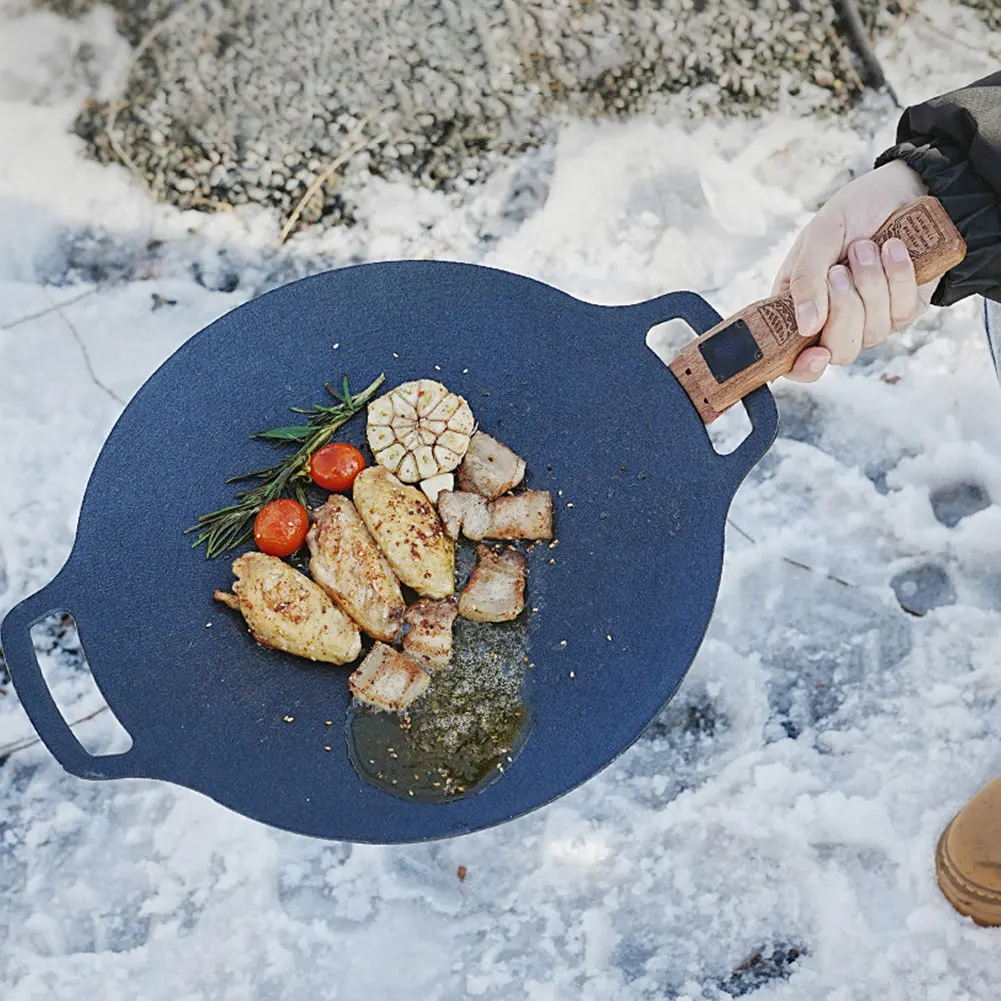 Outdoor-Grillpfanne aus Naturh – Camping Cooking Handle Bewertung und Preis