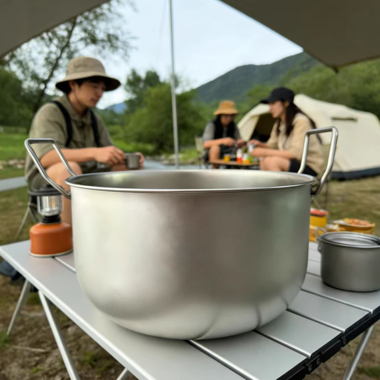 Wander-Kochtopf 304 Edelstahl  – Camping Cooking Handle Bewertung und Preis