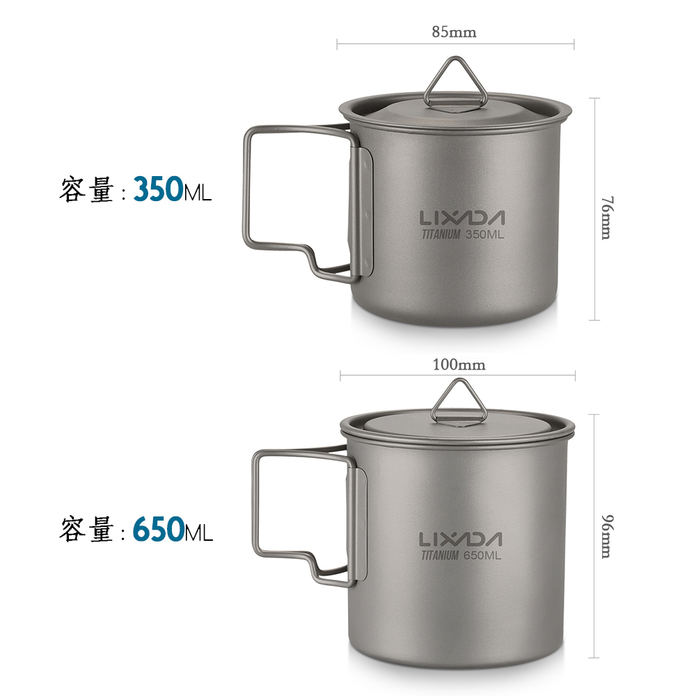 Lixada Ultraleichter Titanbech – Camping Cooking Mug Bewertung und Preis