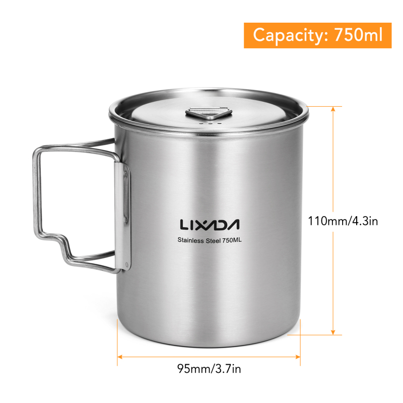 Lixada 750ml Tasse Outdoor Ede – Camping Cooking Handle Bewertung und Preis