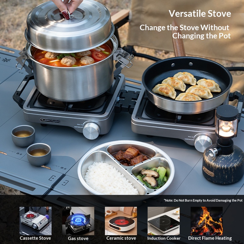 BUERK Outdoor-Camping-Dampfgar – Camping Cooking Frying Pan Bewertung und Preis