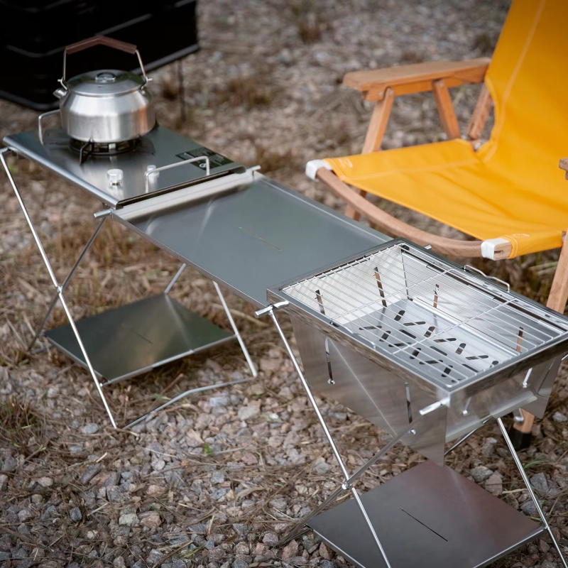 Outdoor Edelstahl Klapptisch P – Camping Cooking Table Bewertung und Preis