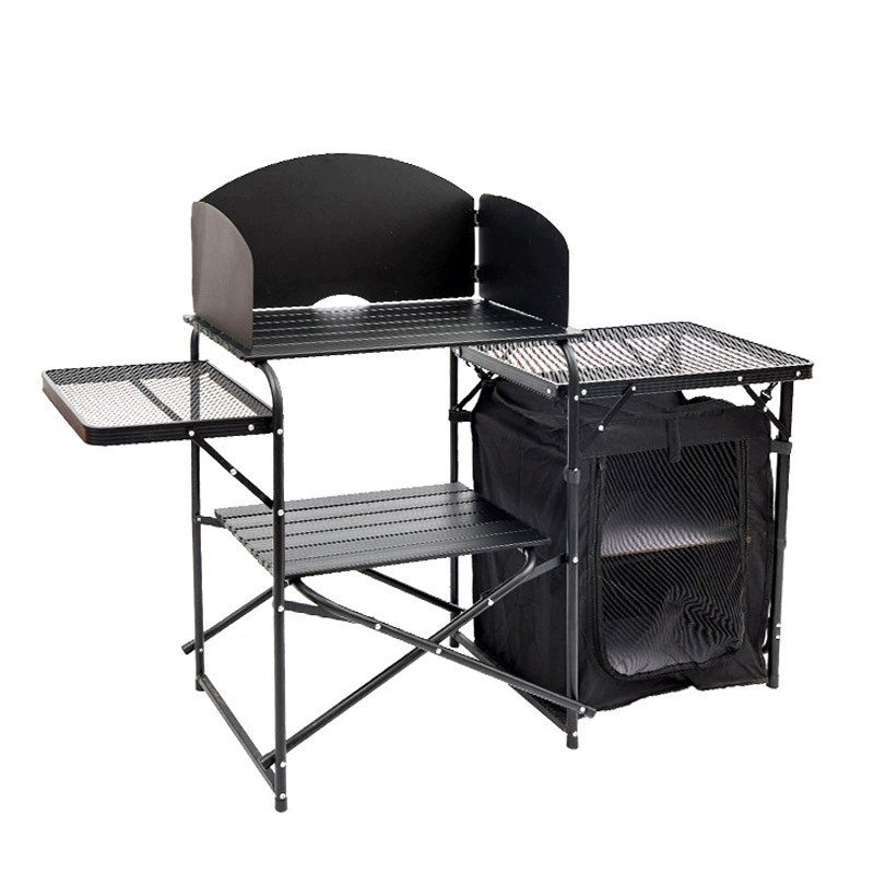 Outdoor Camping Klapptisch, Al – Camping Cooking Table With Storage Bewertung und Preis