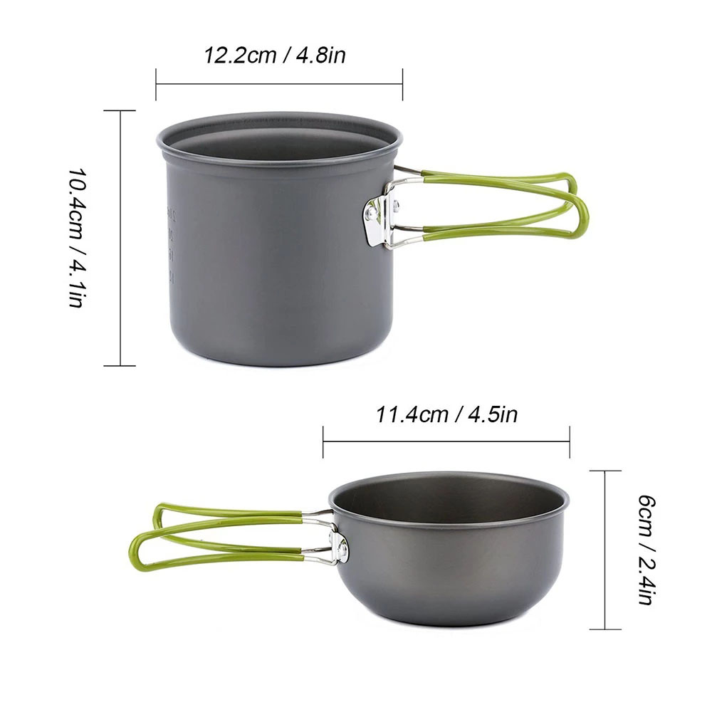 Camping-Kochgeschirr-Set mit H – Camping Cooking Kit Bewertung und Preis