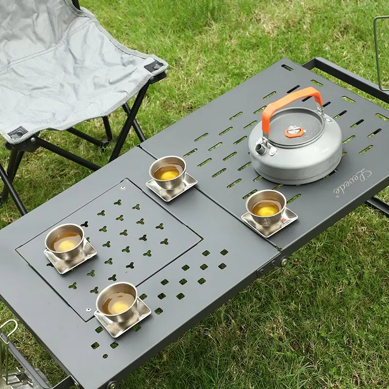 Tragbarer Klappbarer Eisen-Mes – Camping Cooking Table With Storage Bewertung und Preis